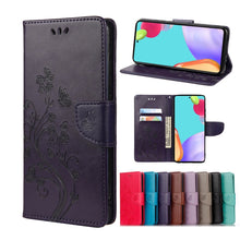 Load image into Gallery viewer, Butterfly Flower Pattern Horizontal Flip Leather Phone Case with Card Slot &amp; Holder, For Samsung Galaxy A33 5G, For Samsung Galaxy A53 5G, For Xiaomi Redmi Note 11 Pro, For Xiaomi Redmi Note 11