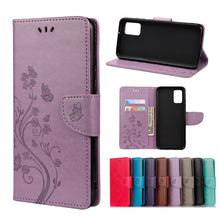 Load image into Gallery viewer, Butterfly Flower Pattern Horizontal Flip Leather Phone Case with Card Slot &amp; Holder, For Samsung Galaxy A33 5G, For Samsung Galaxy A53 5G, For Xiaomi Redmi Note 11 Pro, For Xiaomi Redmi Note 11