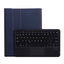 Load image into Gallery viewer, A07B-A Lambskin Texture Square Keycap Bluetooth Keyboard Leather Case with Touch Control For iPad, For iPad 9.7 2018 &amp; 2017 / Pro 9.7 inch / Air 2, For iPad Pro 10.5 inch / 10.2 2021 &amp; 2020 &amp; 2019 / Air 3                                                ...