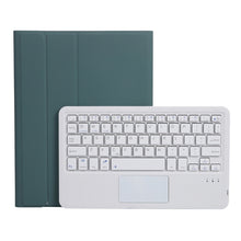 Load image into Gallery viewer, A07B-A Lambskin Texture Square Keycap Bluetooth Keyboard Leather Case with Touch Control For iPad, For iPad 9.7 2018 &amp; 2017 / Pro 9.7 inch / Air 2, For iPad Pro 10.5 inch / 10.2 2021 &amp; 2020 &amp; 2019 / Air 3                                                ...