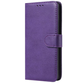 Solid Color Horizontal Flip Protective Case with Holder & Card Slots & Wallet & Photo Frame & Lanyard