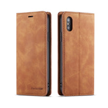 Load image into Gallery viewer, Forwenw Dream Series Oil Edge Strong Magnetism Horizontal Flip Leather Case with Holder &amp; Card Slots &amp; Wallet &amp; Photo Frame, For iPhone XS Max, For iPhone XS / X, For Xiaomi Redmi Note 7, For Xiaomi Redmi Note 7 Pro, For Xiaomi Redmi Note 8 Pro        ...