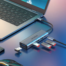 Load image into Gallery viewer, amalink 95119D Type-C / USB-C to 4 Ports USB + PD 3.0 Multi-function HUB Docking Station, 95119D