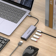 Load image into Gallery viewer, amalink 95123D Type-C / USB-C to HDMI + 3 Ports USB + PD 3.0 Multi-function HUB, 95123D
