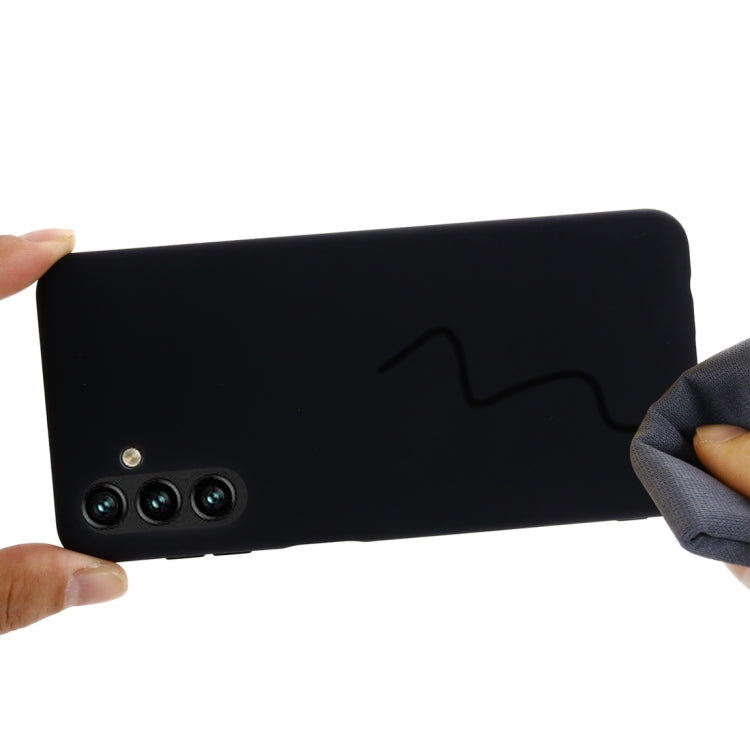 Pure Color Liquid Silicone Phone Case, For Samsung Galaxy A03 164.2mm Global Version, For Samsung Galaxy A13 5G, For Samsung Galaxy M52 5G