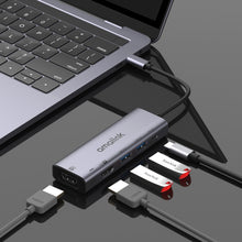 Load image into Gallery viewer, amalink 95126 Type-C / USB-C to Dual HDMI + 2 Ports USB + PD 3.0 Multi-function HUB, 95126
