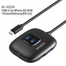 Load image into Gallery viewer, amalink UC310 Type-C / USB-C to 4 Ports USB Multi-function HUB, UC310