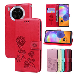 Rose Embossed Leather Phone Case, For Honor 50 Lite, For Honor 50, For Xiaomi 11T, For Xiaomi Redmi Note 11T 5G / Poco M4 Pro 5G, For Xiaomi Redmi Note 11 Pro+ 5G, For Samsung Galaxy A13 5G, For Samsung Galaxy A22 4G, For Samsung Galaxy A22 5G         ...