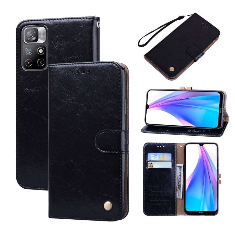 Oil Wax Texture Leather Phone Case, For Xiaomi Redmi Note 11 Pro+ 5G