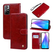 Load image into Gallery viewer, Oil Wax Texture Leather Phone Case, For Xiaomi Redmi Note 11 Pro+ 5G