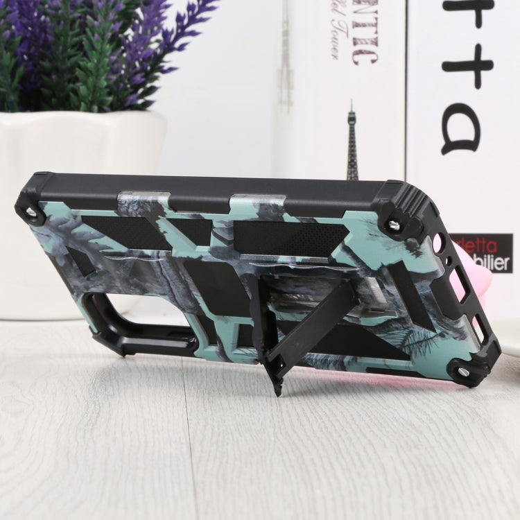 Camouflage Armor Shockproof TPU + PC Magnetic Protective Phone Case with Holder, For Samsung Galaxy A13 5G, For Samsung Galaxy S22 5G, For Xiaomi Mi 11T / 11T Pro, For Samsung Galaxy S22+ 5G