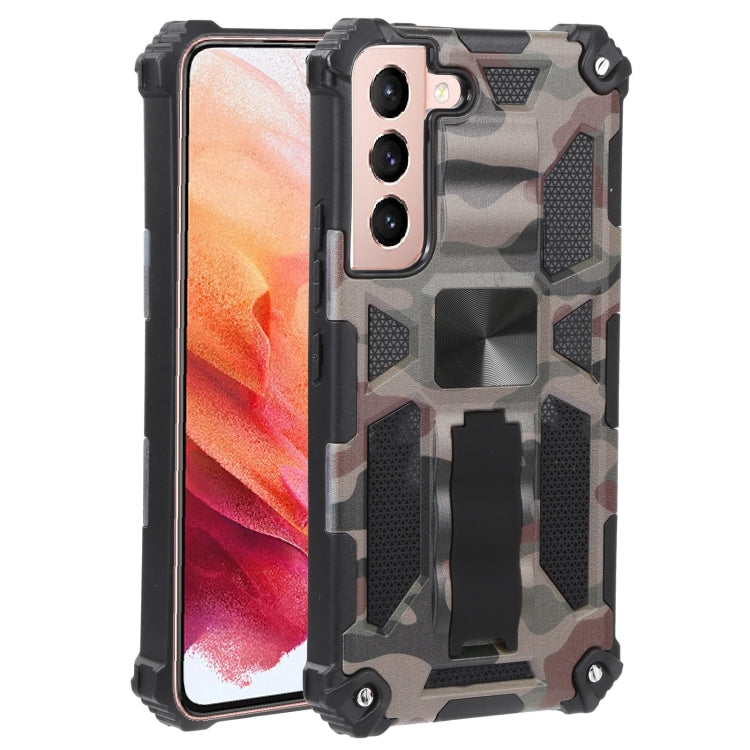 Camouflage Armor Shockproof TPU + PC Magnetic Protective Phone Case with Holder, For Samsung Galaxy A13 5G, For Samsung Galaxy S22 5G, For Xiaomi Mi 11T / 11T Pro, For Samsung Galaxy S22+ 5G
