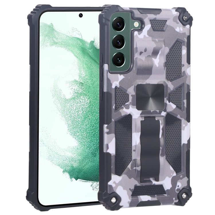 Camouflage Armor Shockproof TPU + PC Magnetic Protective Phone Case with Holder, For Samsung Galaxy A13 5G, For Samsung Galaxy S22 5G, For Samsung Galaxy S22+ 5G