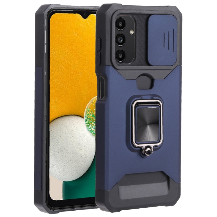 Sliding Camera Cover Design PC + TPU Shockproof Phone Case with Ring Holder & Card Slot, For Samsung Galaxy A13 5G, For Samsung Galaxy S22 5G, For Samsung Galaxy S22+ 5G, For Samsung Galaxy S22 Ultra 5G