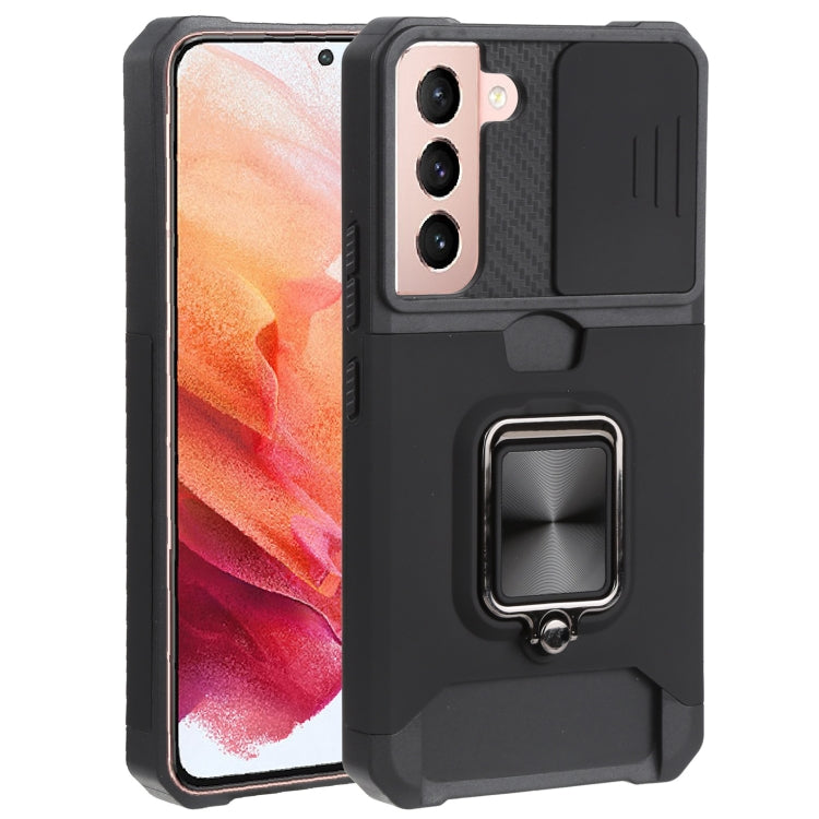 Sliding Camera Cover Design PC + TPU Shockproof Phone Case with Ring Holder & Card Slot, For Samsung Galaxy A13 5G, For Samsung Galaxy S22 5G, For Samsung Galaxy S22+ 5G, For Samsung Galaxy S22 Ultra 5G