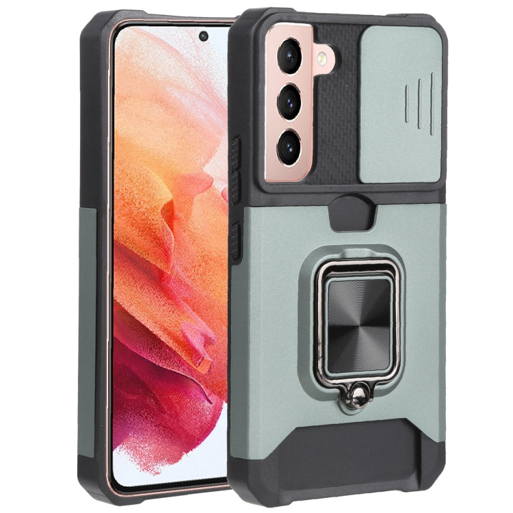 Sliding Camera Cover Design PC + TPU Shockproof Phone Case with Ring Holder & Card Slot, For Samsung Galaxy A13 5G, For Samsung Galaxy S22 5G, For Samsung Galaxy S22+ 5G, For Samsung Galaxy S22 Ultra 5G