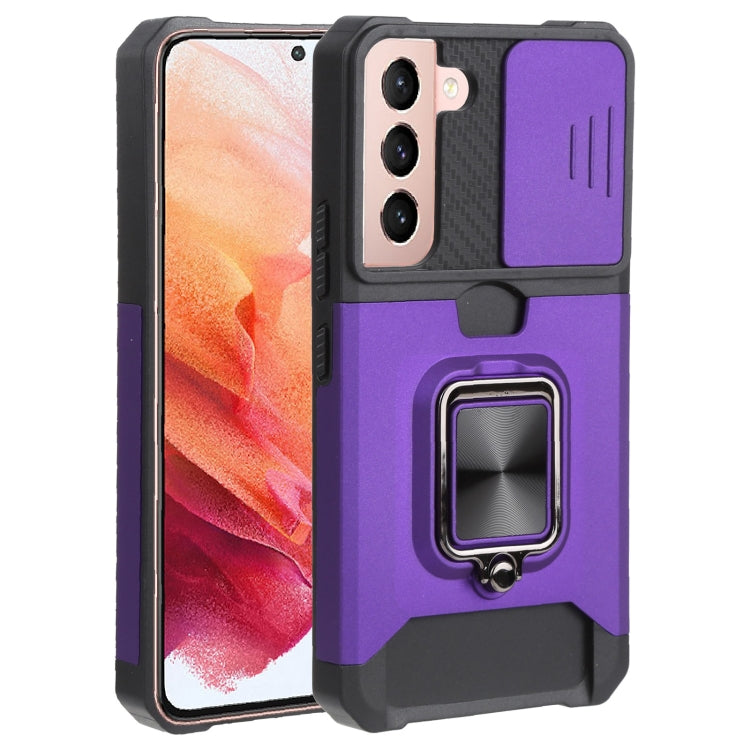Sliding Camera Cover Design PC + TPU Shockproof Phone Case with Ring Holder & Card Slot, For Samsung Galaxy A13 5G, For Samsung Galaxy S22 5G, For Samsung Galaxy S22+ 5G, For Samsung Galaxy S22 Ultra 5G