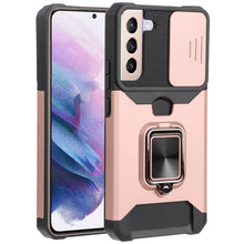 Load image into Gallery viewer, Sliding Camera Cover Design PC + TPU Shockproof Phone Case with Ring Holder &amp; Card Slot, For Samsung Galaxy A13 5G, For Samsung Galaxy S22 5G, For Samsung Galaxy S22+ 5G, For Samsung Galaxy S22 Ultra 5G