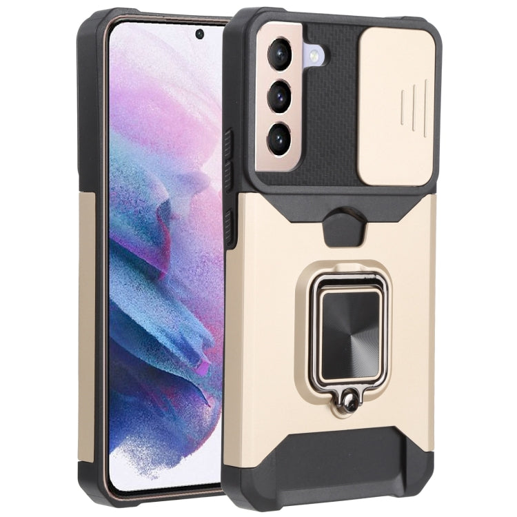 Sliding Camera Cover Design PC + TPU Shockproof Phone Case with Ring Holder & Card Slot, For Samsung Galaxy A13 5G, For Samsung Galaxy S22 5G, For Samsung Galaxy S22+ 5G, For Samsung Galaxy S22 Ultra 5G
