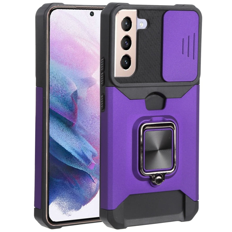 Sliding Camera Cover Design PC + TPU Shockproof Phone Case with Ring Holder & Card Slot, For Samsung Galaxy A13 5G, For Samsung Galaxy S22 5G, For Samsung Galaxy S22+ 5G, For Samsung Galaxy S22 Ultra 5G