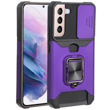Load image into Gallery viewer, Sliding Camera Cover Design PC + TPU Shockproof Phone Case with Ring Holder &amp; Card Slot, For Samsung Galaxy A13 5G, For Samsung Galaxy S22 5G, For Samsung Galaxy S22+ 5G, For Samsung Galaxy S22 Ultra 5G