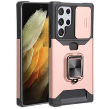 Load image into Gallery viewer, Sliding Camera Cover Design PC + TPU Shockproof Phone Case with Ring Holder &amp; Card Slot, For Samsung Galaxy A13 5G, For Samsung Galaxy S22 5G, For Samsung Galaxy S22+ 5G, For Samsung Galaxy S22 Ultra 5G