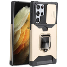 Load image into Gallery viewer, Sliding Camera Cover Design PC + TPU Shockproof Phone Case with Ring Holder &amp; Card Slot, For Samsung Galaxy A13 5G, For Samsung Galaxy S22 5G, For Samsung Galaxy S22+ 5G, For Samsung Galaxy S22 Ultra 5G