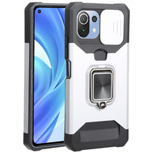 Load image into Gallery viewer, Sliding Camera Cover Design PC + TPU Shockproof Phone Case with Ring Holder &amp; Card Slot, For Xiaomi Mi 11 Lite