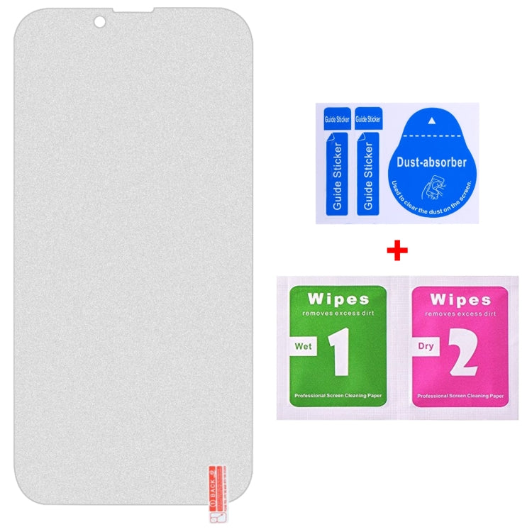 For iPhone 17e / 16e / 13 / 13 Pro Transparent Frosted Full Screen Tempered Glass Film, For iPhone 16e / 13 / 13 Pro  (1 PC)