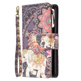 Colored Drawing Pattern Zipper Leather Phone Case, For Xiaomi Redmi Note 11 5G, For Xiaomi Redmi Note 11 Pro / 11 Pro+, For Xiaomi Redmi Note 11  5G