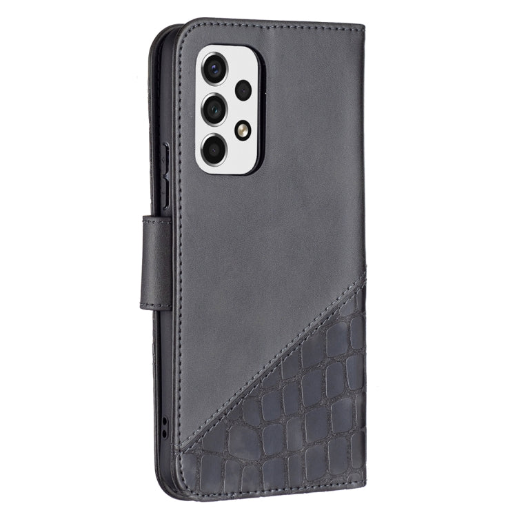Matching Color Crocodile Texture PU Leather Phone Case, For Samsung Galaxy A53 5G