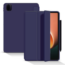 Load image into Gallery viewer, Skin Feel Matte Honeycomb Leather Tablet Case with Tri-fold Bracket, For Xiaomi Pad 5 / Pad 5 Pro