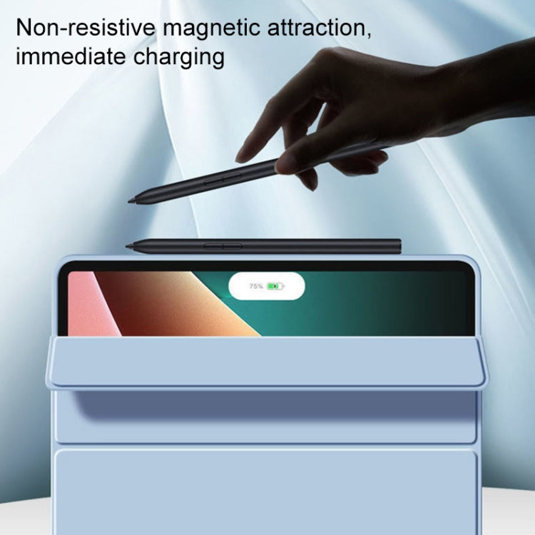 Skin Feel Matte Honeycomb Leather Tablet Case with Tri-fold Bracket, For Xiaomi Pad 5 / Pad 5 Pro