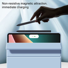Load image into Gallery viewer, Skin Feel Matte Honeycomb Leather Tablet Case with Tri-fold Bracket, For Xiaomi Pad 5 / Pad 5 Pro