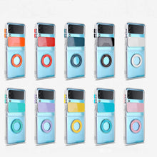 Load image into Gallery viewer, Sliding Camera Design TPU Phone Case with Ring Holder, For Samsung Galaxy Z Flip3 5G