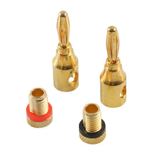 Load image into Gallery viewer, Car Gold-plated Red and Black 4mm Banana Head Audio Plug, A6520 12 in 1, A6521 24 in 1, A6522 32 in 1