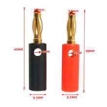 Load image into Gallery viewer, Car Red and Black Cover Gold-plated 4mm Banana Head Audio Plug, A6545 10 in 1, A6546 20 in 1, A6549 40 in 1