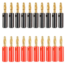 Load image into Gallery viewer, Car Red and Black Cover Gold-plated 4mm Banana Head Audio Plug, A6545 10 in 1, A6546 20 in 1, A6549 40 in 1