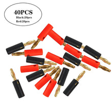 Load image into Gallery viewer, Car Red and Black Cover Gold-plated 4mm Banana Head Audio Plug, A6545 10 in 1, A6546 20 in 1, A6549 40 in 1