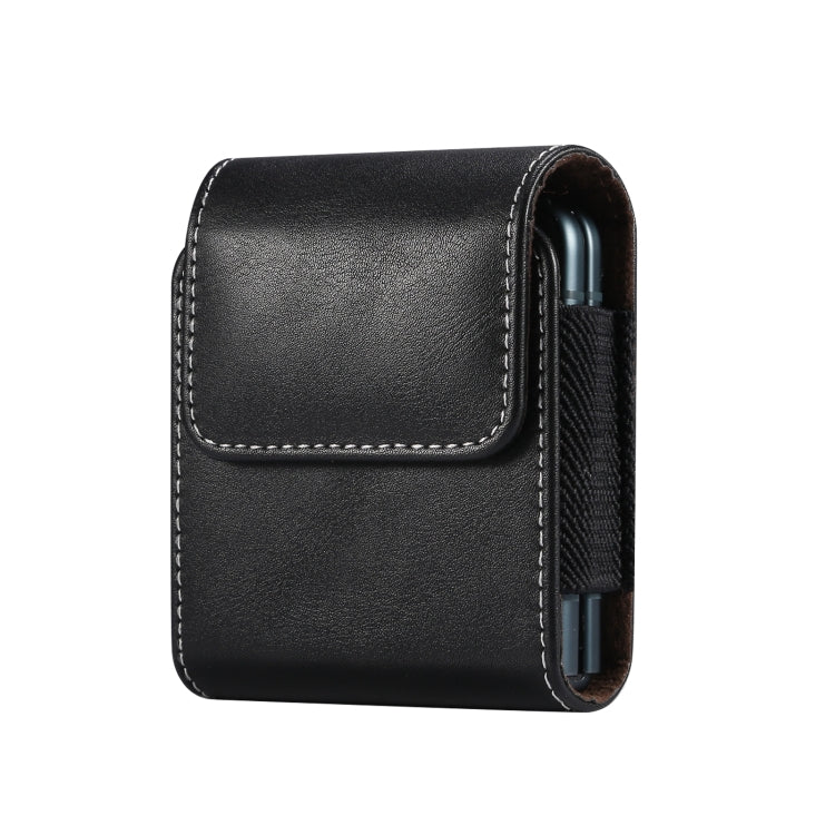 Lamb Texture Waist Hanging Phone Case, For Samsung Galaxy Z Flip3 5G