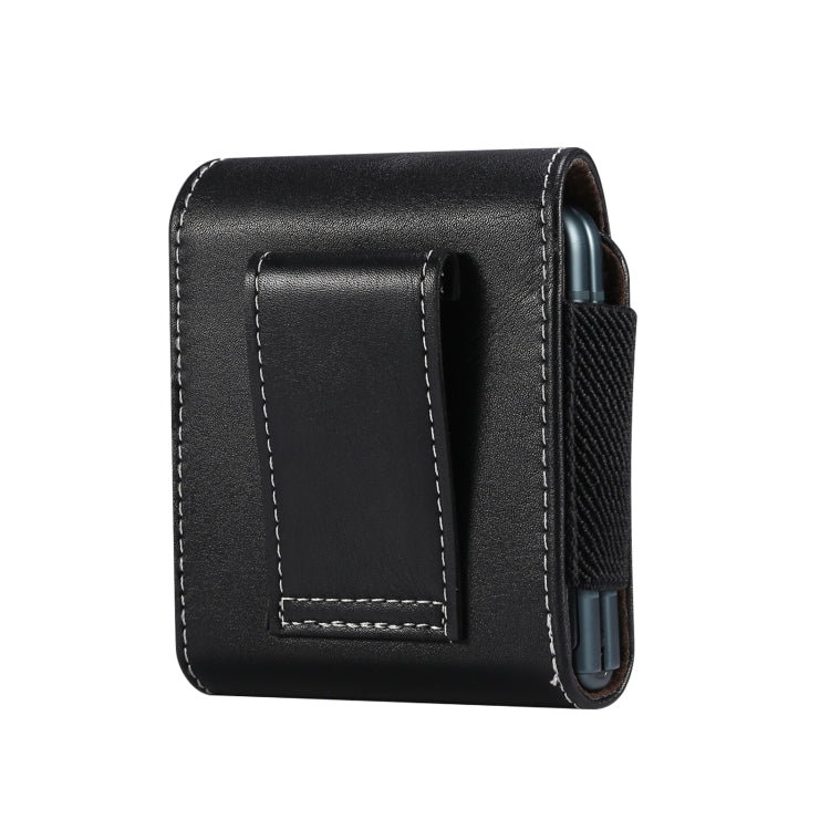 Lamb Texture Waist Hanging Phone Case, For Samsung Galaxy Z Flip3 5G