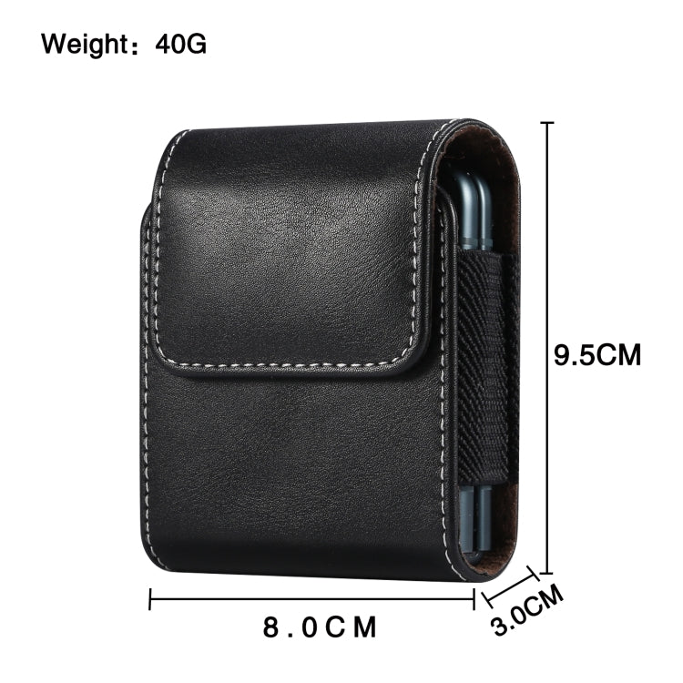 Lamb Texture Waist Hanging Phone Case, For Samsung Galaxy Z Flip3 5G