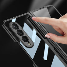 Load image into Gallery viewer, GKK Integrated Electroplating + Glass Phone Case with Pen Slot, For Samsung Galaxy Z Fold3 5G