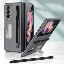 Load image into Gallery viewer, GKK Ultra-thin PC Phone Flip Case with Holder &amp; Pen Slot, For Samsung Galaxy Z Fold3 5G