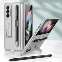 Load image into Gallery viewer, GKK Ultra-thin PC Phone Flip Case with Holder &amp; Pen Slot, For Samsung Galaxy Z Fold3 5G