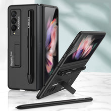 Load image into Gallery viewer, GKK Ultra-thin PC Phone Flip Case with Holder &amp; Pen Slot, For Samsung Galaxy Z Fold3 5G