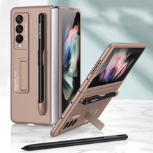 Load image into Gallery viewer, GKK Ultra-thin PC Phone Flip Case with Holder &amp; Pen Slot, For Samsung Galaxy Z Fold3 5G