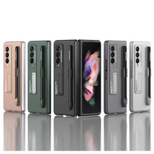 Load image into Gallery viewer, GKK Ultra-thin PC Phone Flip Case with Holder &amp; Pen Slot, For Samsung Galaxy Z Fold3 5G