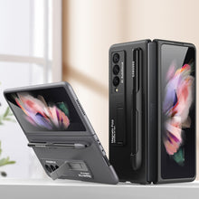 Load image into Gallery viewer, GKK Ultra-thin PC Phone Flip Case with Holder &amp; Pen Slot, For Samsung Galaxy Z Fold3 5G