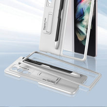 Load image into Gallery viewer, GKK Ultra-thin PC Phone Flip Case with Holder &amp; Pen Slot, For Samsung Galaxy Z Fold3 5G